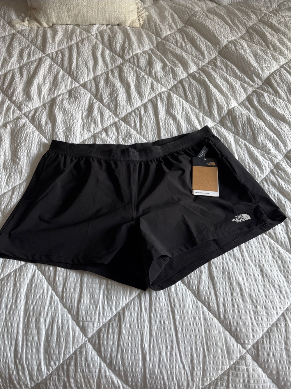 The North Face Women's Black Wander Shorts with Logo